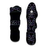 Lights Heart Pattern Print Muay Thai Shin Guard