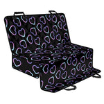 Lights Heart Pattern Print Pet Car Back Seat Cover