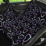 Lights Heart Pattern Print Pet Car Back Seat Cover