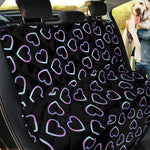 Lights Heart Pattern Print Pet Car Back Seat Cover