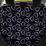 Lights Heart Pattern Print Pet Car Back Seat Cover