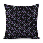 Lights Heart Pattern Print Pillow Cover