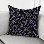 Lights Heart Pattern Print Pillow Cover