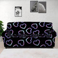 Lights Heart Pattern Print Sofa Cover