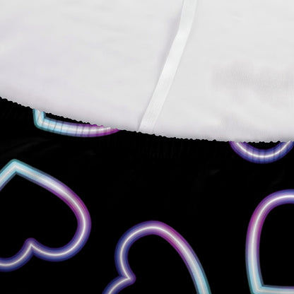 Lights Heart Pattern Print Sofa Cover