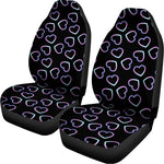Lights Heart Pattern Print Universal Fit Car Seat Covers