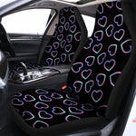 Lights Heart Pattern Print Universal Fit Car Seat Covers
