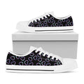 Lights Heart Pattern Print White Low Top Sneakers