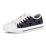 Lights Heart Pattern Print White Low Top Shoes