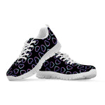 Lights Heart Pattern Print White Sneakers
