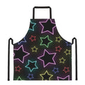 Lights Star Pattern Print Apron