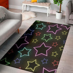 Lights Star Pattern Print Area Rug