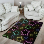 Lights Star Pattern Print Area Rug