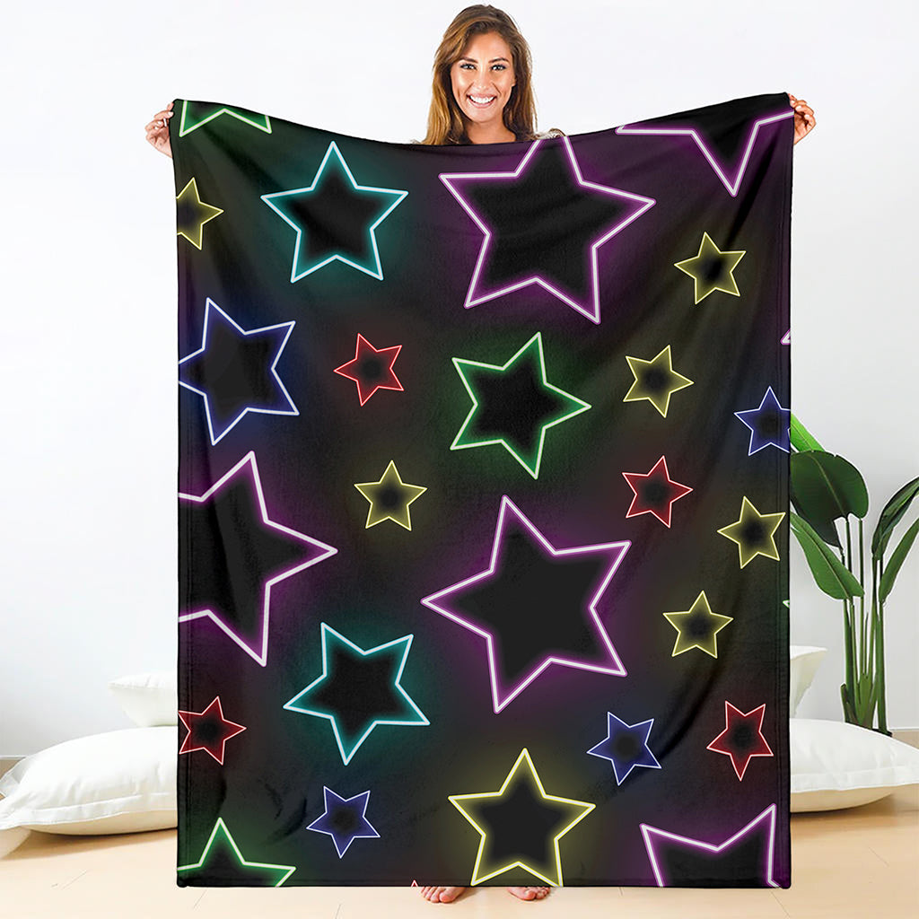 Lights Star Pattern Print Blanket