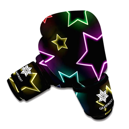 Lights Star Pattern Print Boxing Gloves