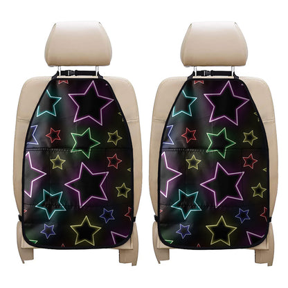 Lights Star Pattern Print Car Seat Organizers