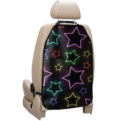 Lights Star Pattern Print Car Seat Organizers