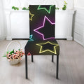 Lights Star Pattern Print Dining Chair Slipcover