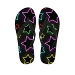 Lights Star Pattern Print Flip Flops