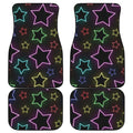 Lights Star Pattern Print Front and Back Car Floor Mats