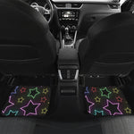 Lights Star Pattern Print Front and Back Car Floor Mats