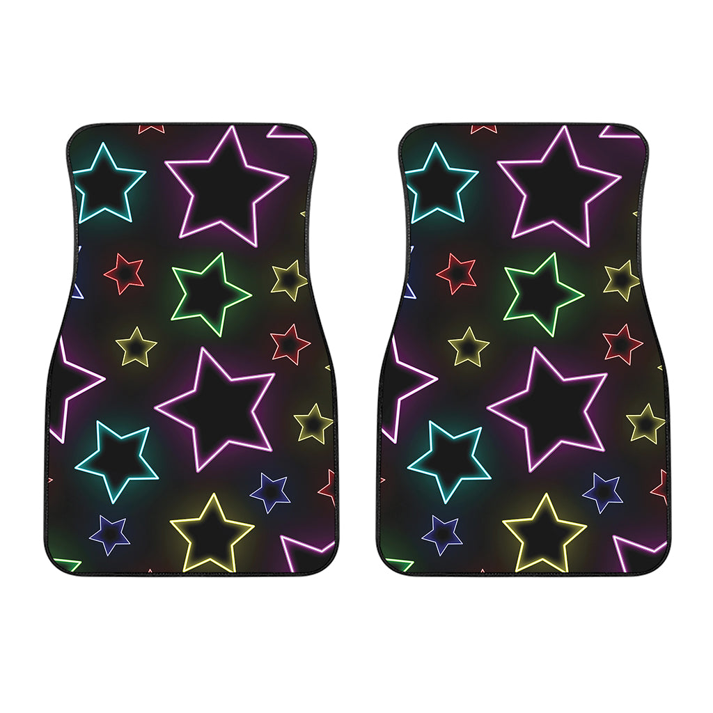 Lights Star Pattern Print Front Car Floor Mats