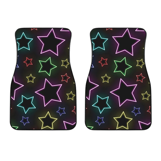Lights Star Pattern Print Front Car Floor Mats