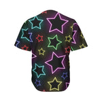 Lights Star Pattern Print Men's Baseball Jersey