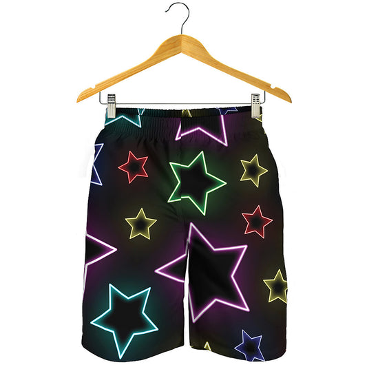 Lights Star Pattern Print Men's Shorts