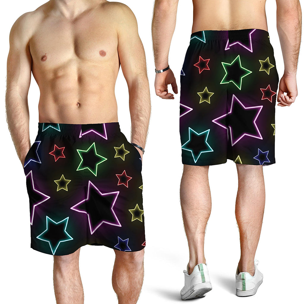 Lights Star Pattern Print Men's Shorts
