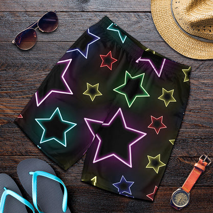 Lights Star Pattern Print Men's Shorts