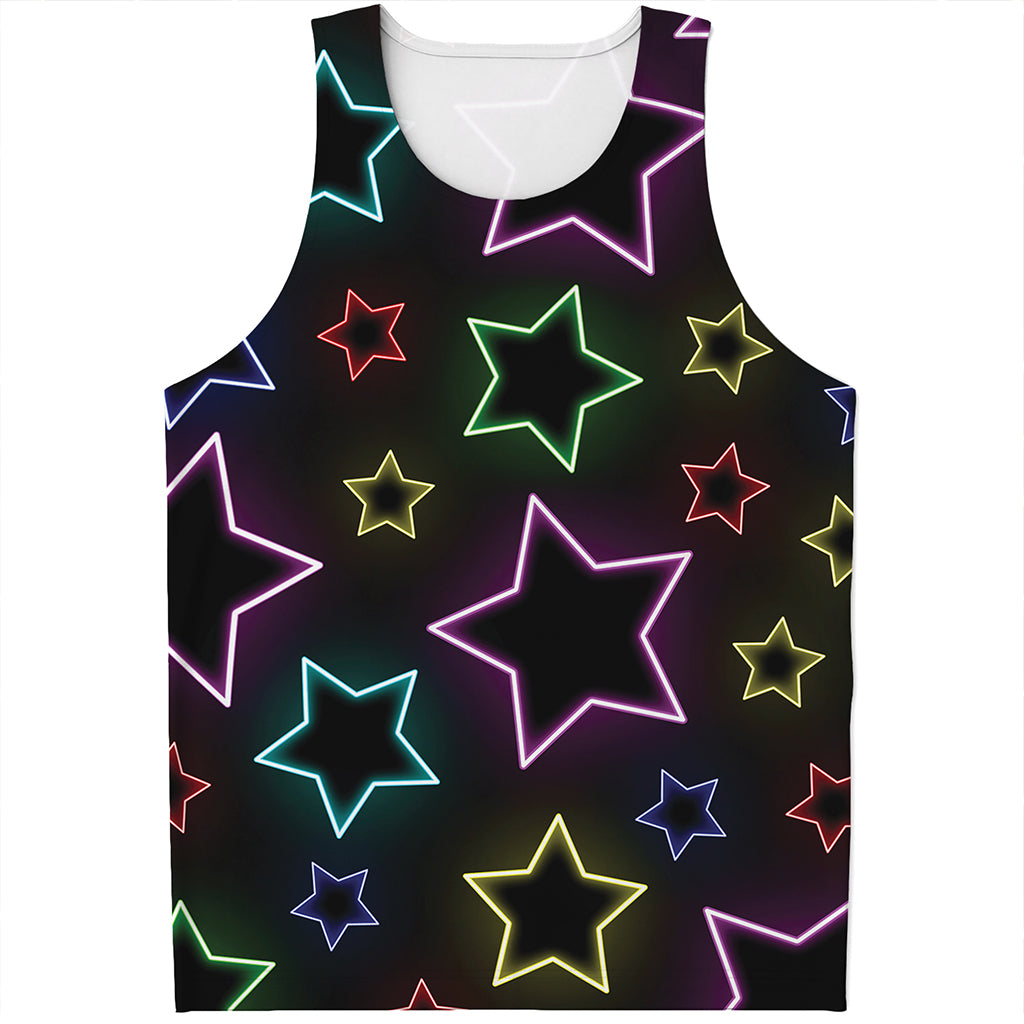 Lights Star Pattern Print Men's Tank Top