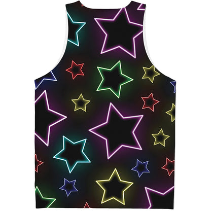 Lights Star Pattern Print Men's Tank Top
