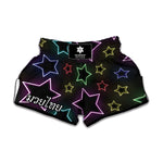 Lights Star Pattern Print Muay Thai Boxing Shorts