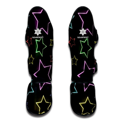 Lights Star Pattern Print Muay Thai Shin Guard