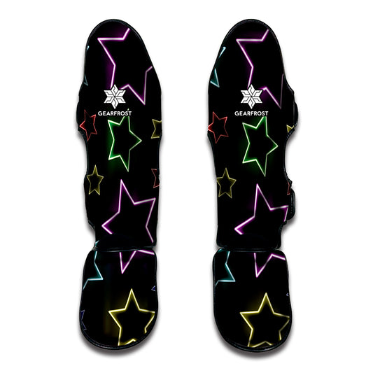 Lights Star Pattern Print Muay Thai Shin Guard