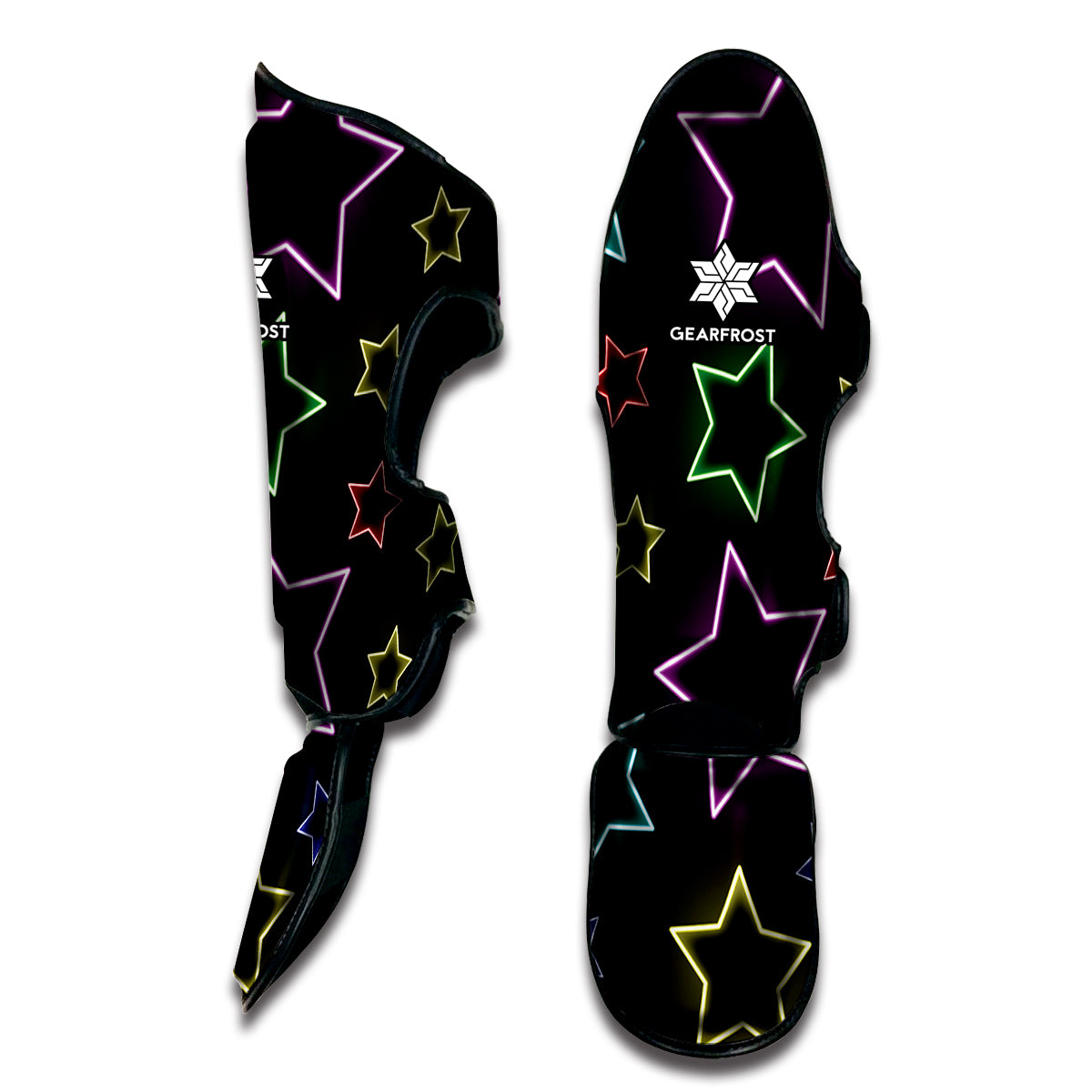 Lights Star Pattern Print Muay Thai Shin Guard