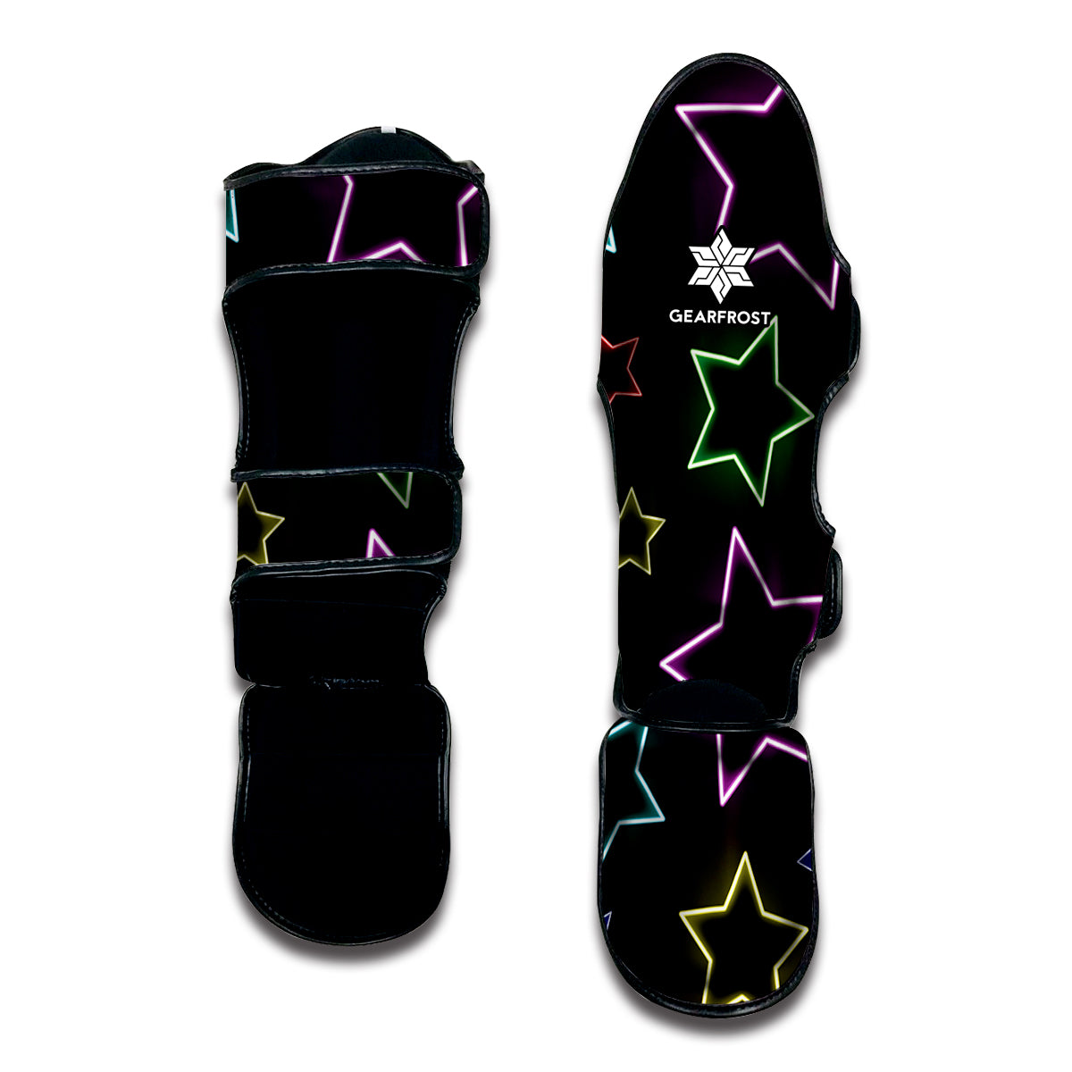 Lights Star Pattern Print Muay Thai Shin Guard