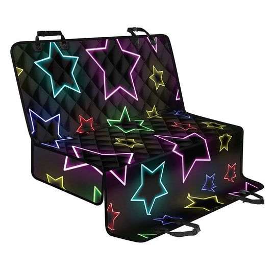 Lights Star Pattern Print Pet Car Back Seat Cover