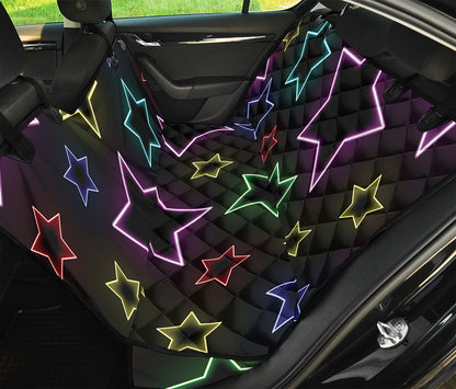 Lights Star Pattern Print Pet Car Back Seat Cover