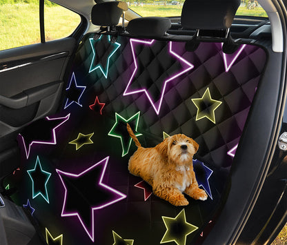 Lights Star Pattern Print Pet Car Back Seat Cover