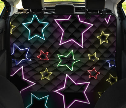 Lights Star Pattern Print Pet Car Back Seat Cover