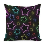 Lights Star Pattern Print Pillow Cover