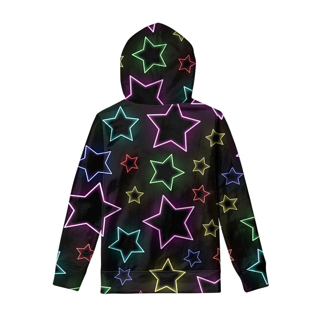 Lights Star Pattern Print Pullover Hoodie