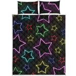 Lights Star Pattern Print Quilt Bed Set