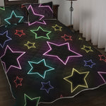 Lights Star Pattern Print Quilt Bed Set