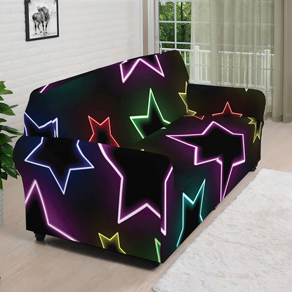 Lights Star Pattern Print Sofa Cover