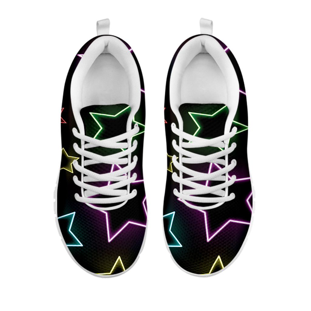 Lights Star Pattern Print White Sneakers