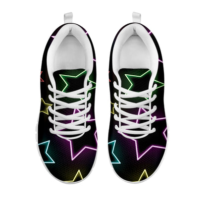 Lights Star Pattern Print White Sneakers