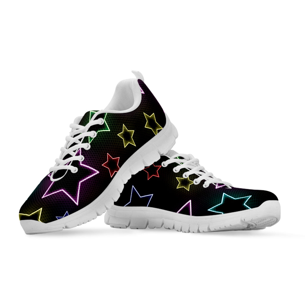 Lights Star Pattern Print White Sneakers